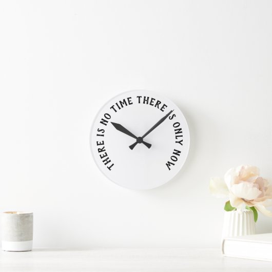 Clock - There is only NOW ラウンド壁時計 (ホーム)