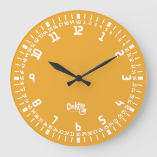 CLOCK TILDE変動数値125 S3リンゴ ラージ壁時計