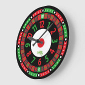 CLOCK TILDE Las Vegas RULETA RUSA ラージ壁時計 (傾斜)