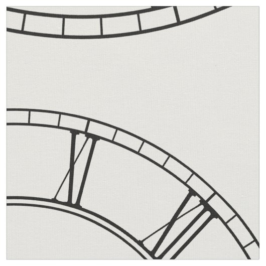 Clockfaces ファブリック (クローズアップ)