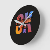 Clockify your Style ラウンド壁時計 (傾斜)