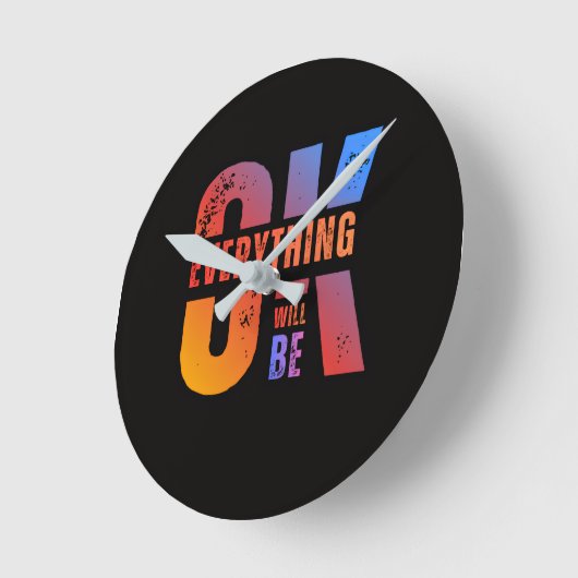 Clockify your Style ラウンド壁時計 (傾斜)