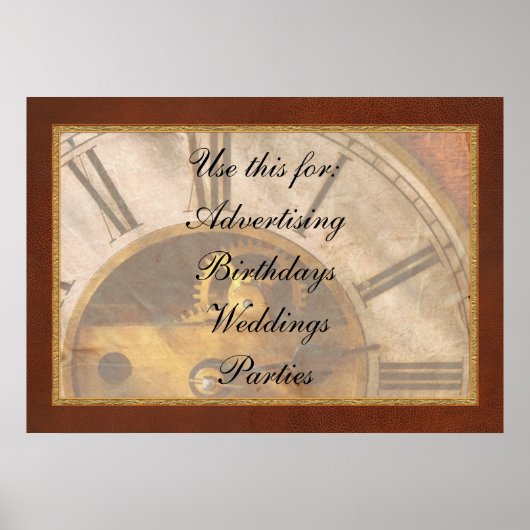 Clockmaker – 何時 ポスター (正面)