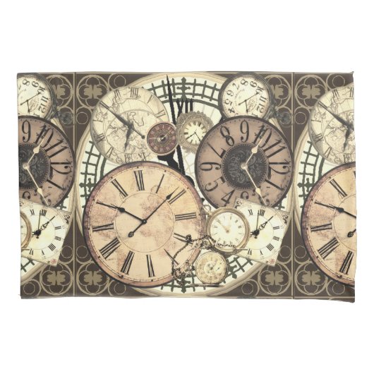 Clocks 枕カバー (正面)