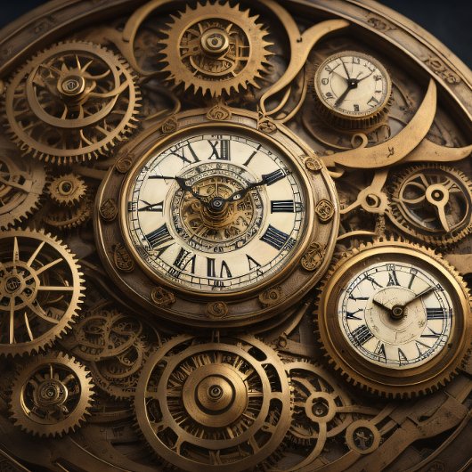 Clocks and pocket watches Steampunk 2 Tissue paper 薄葉紙