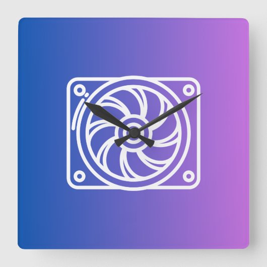 Clocks Cooler スクエア壁時計 (正面)