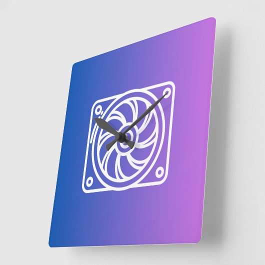 Clocks Cooler スクエア壁時計 (傾斜)