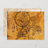 Clockworkコラージュ ポストカード (正面/裏面)