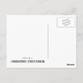 Clockworkシルエット感謝してい葉書 ポストカード (裏面)