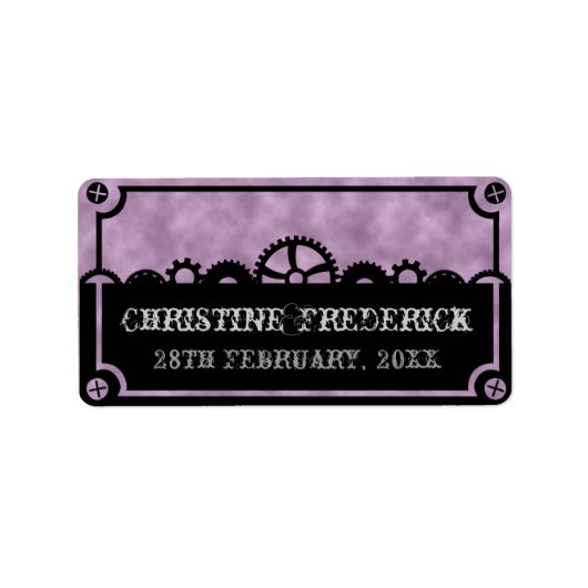 Clockworkシルエット、お土産ラベル ラベル (正面)