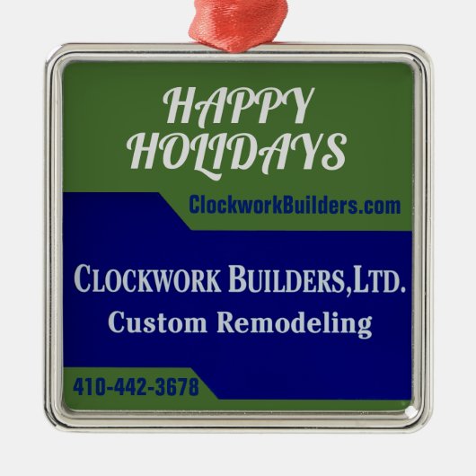 Clockworkビルダー メタルオーナメント (正面)