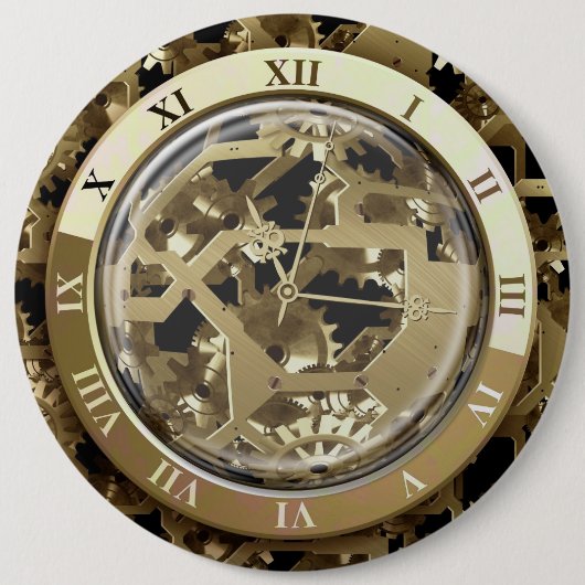 Clockwork 6Aボタンオプション 缶バッジ (正面)