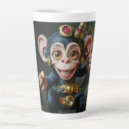 Clockwork Cavekeeper – The Whispering Monkey カフェラテマグ