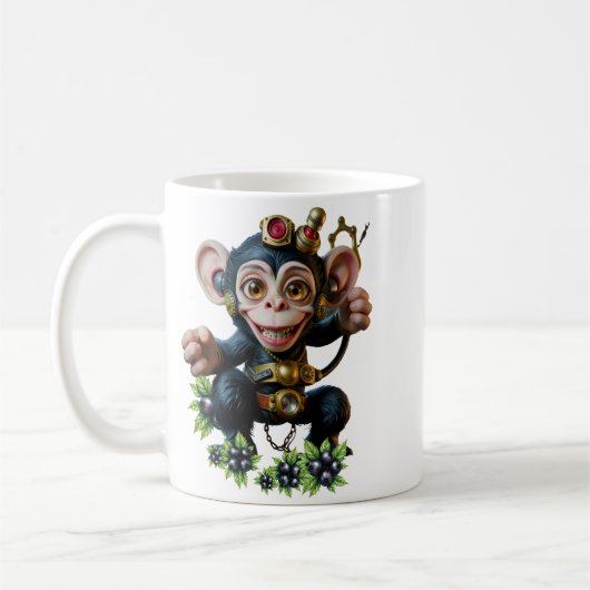 Clockwork Cavekeeper – The Whispering Monkey コーヒーマグカップ (左)