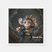Clockwork Cavekeeper – The Whispering Monkey スタンダードカクテルナプキン (正面)
