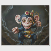 Clockwork Cavekeeper – The Whispering Monkey ラッピングペーパー (フラット)