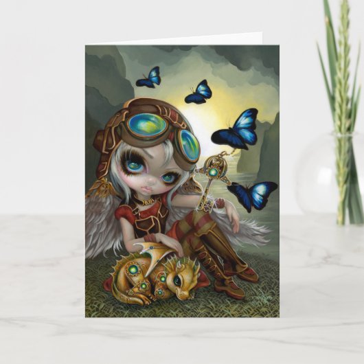 「Clockwork Dragonling」ポストカード カード (正面)