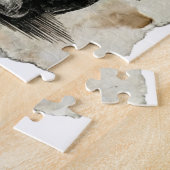 Clockwork Shiba – Gothic Overthinking Dog Puzzle ジグソーパズル (側面)