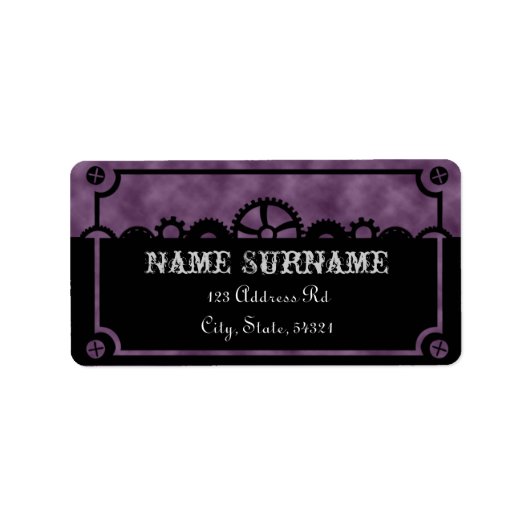 Clockwork Silhouette、結婚の住所 シール (正面)