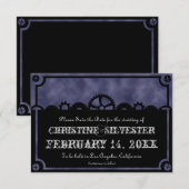 Clockwork Silhouette、3.5インチx5インチの日付を保存 セーブザデート (正面/裏面)