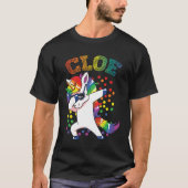 Cloe Dabbing Unicorn Tシャツ (正面)