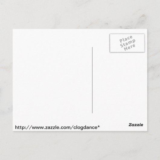 Clog Over Vine Dance ポストカード (裏面)