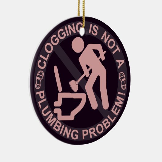 Cloggerのおもしろいな詰ること セラミックオーナメント (右)