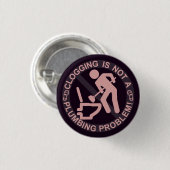 Cloggerのおもしろいな詰ること 缶バッジ (正面&裏面)