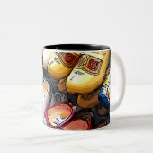 Clogs Mug – アムステルダム、オランダ/オランダ ツートーンマグカップ (正面右)