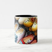 Clogs Mug – アムステルダム、オランダ/オランダ ツートーンマグカップ (中央)