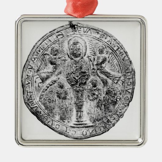 cloisonneの技術で飾られる円形浮彫り メタルオーナメント (正面)