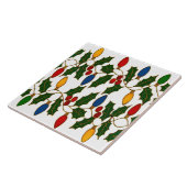 Cloisonne Art Christmas Lights and Holly タイル (側面)