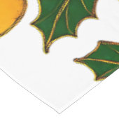 Cloisonne Art Christmas Lights and Holly テーブルクロス (アングル)