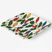 Cloisonne Art Christmas Lights and Holly ペーパープレート (傾斜あり)