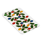 Cloisonne Art Christmas Lights and Holly マグネット (右側)