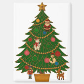 Cloisonne Art Christmas Tree Character Ornaments マグネット (正面)