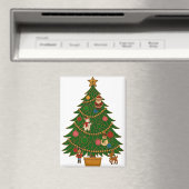 Cloisonne Art Christmas Tree Character Ornaments マグネット (インサイチュ (食洗機))