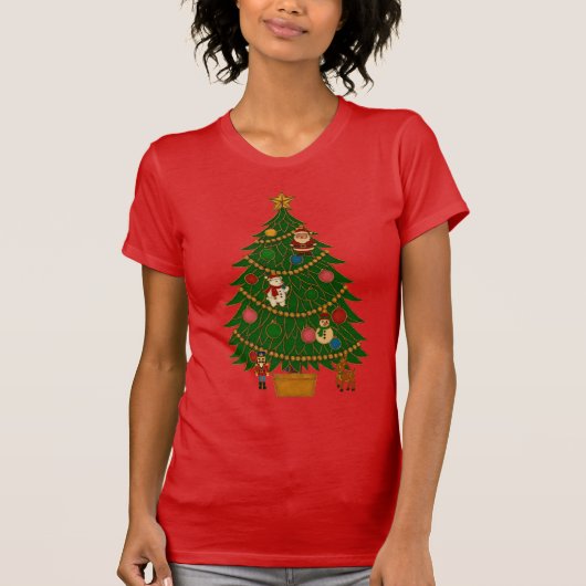 Cloisonne Art Christmas Tree Character Ornaments Tシャツ (正面)