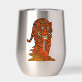 Cloisonne Art Tiger on the Jungle Path (背面)