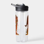 Cloisonne Art Tiger on the Jungle Path ウォーターボトル (右面)