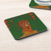 Cloisonne Art Tiger on the Jungle Path コースター (左側)