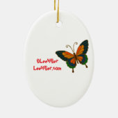 Cloisonne Art Tiger on the Jungle Path セラミックオーナメント (裏面)