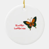 Cloisonne Art Tiger on the Jungle Path セラミックオーナメント (裏面)