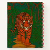 Cloisonne Art Tiger on the Jungle Path ノートブック (裏面)