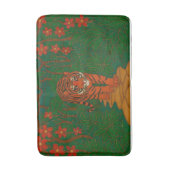 Cloisonne Art Tiger on the Jungle Path バスマット (正面縦)