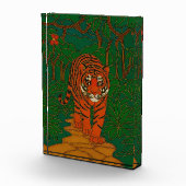 Cloisonne Art Tiger on the Jungle Path フォトブロック (右)