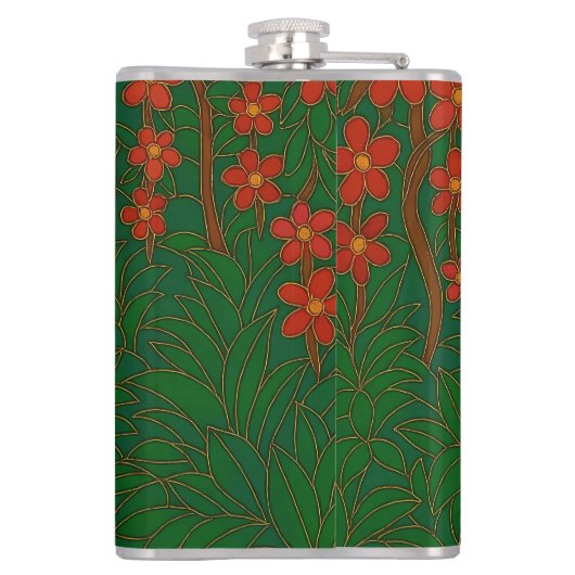 Cloisonne Art Tiger on the Jungle Path フラスク (裏面)