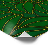 Cloisonne Art Tiger on the Jungle Path ポスター (コーナー)