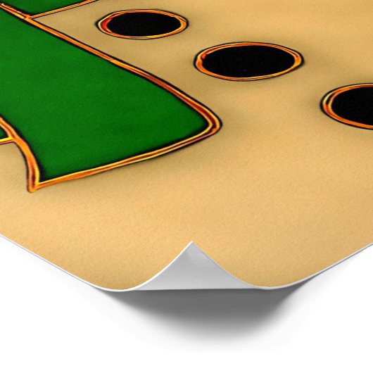 Cloisonne Art Whimsical Forest Classic Christmas  ポスター (角)