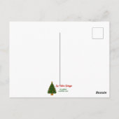 Cloisonne Art Whimsical Forest Classic Christmas ポストカード (裏面)